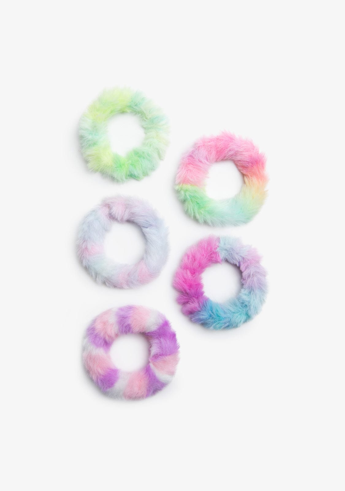 CONGUITOS ACCESORIOS / COLETEROS Multicolour Fur Set Scrunchies