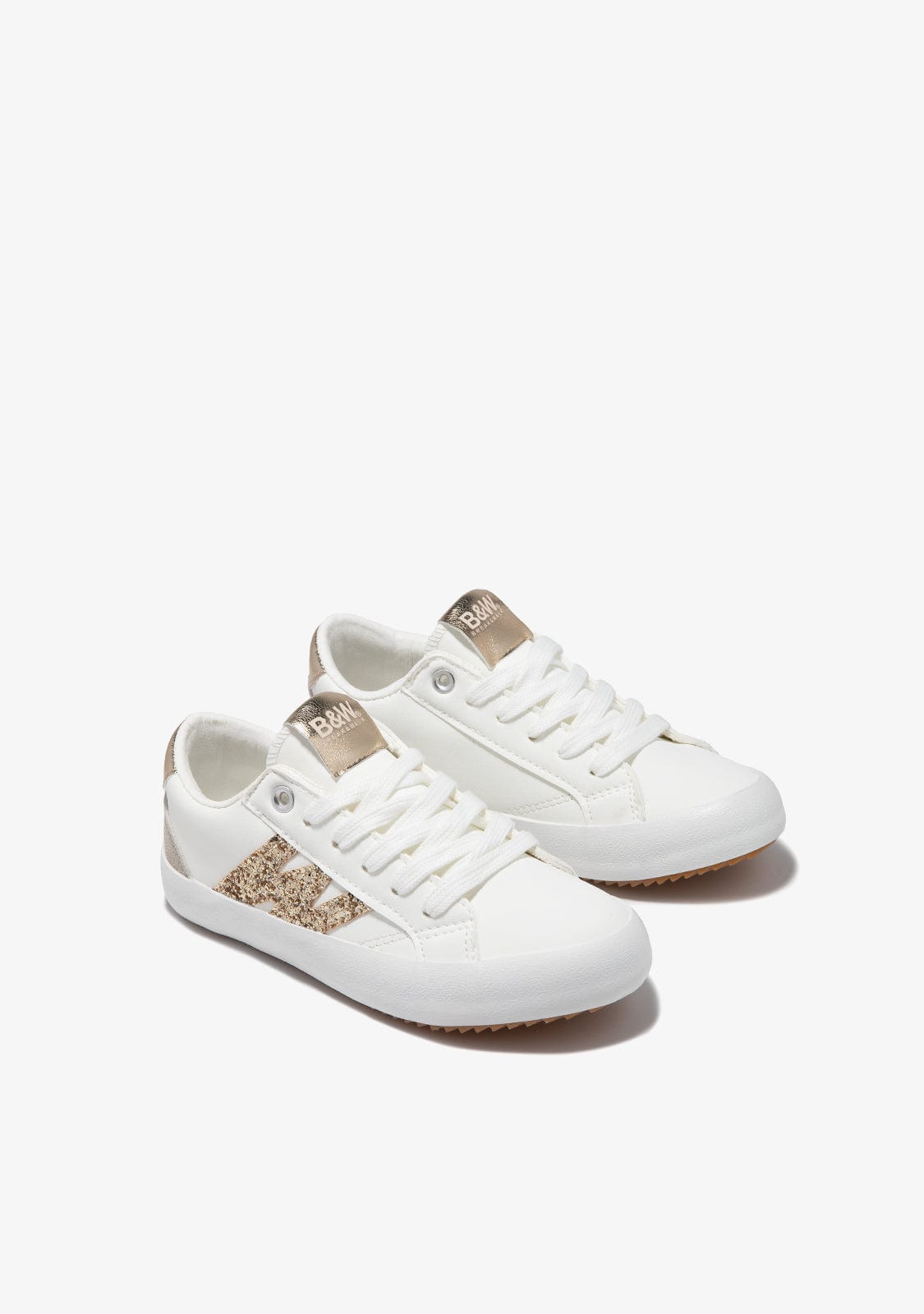 CONGUITOS BASKET Gold Sneakers B&W