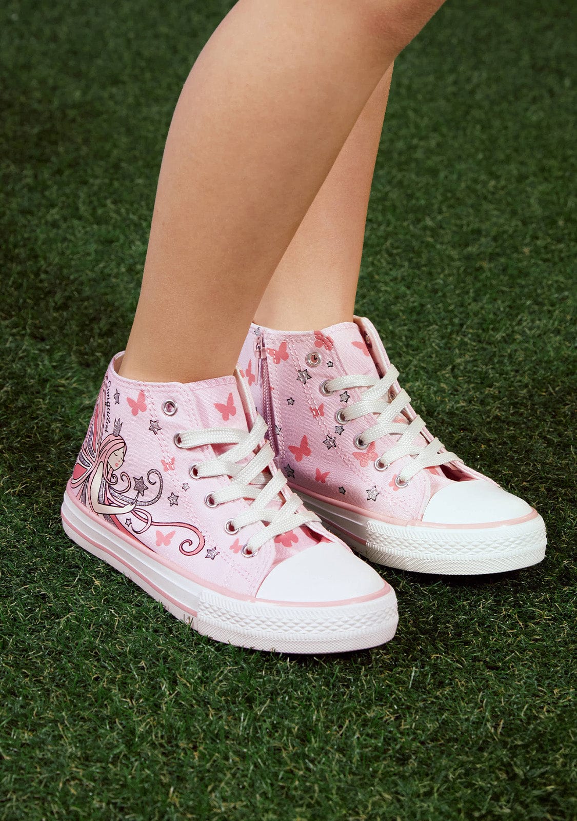 Conguitos BASKET Pink Fairy High Top Sneakers