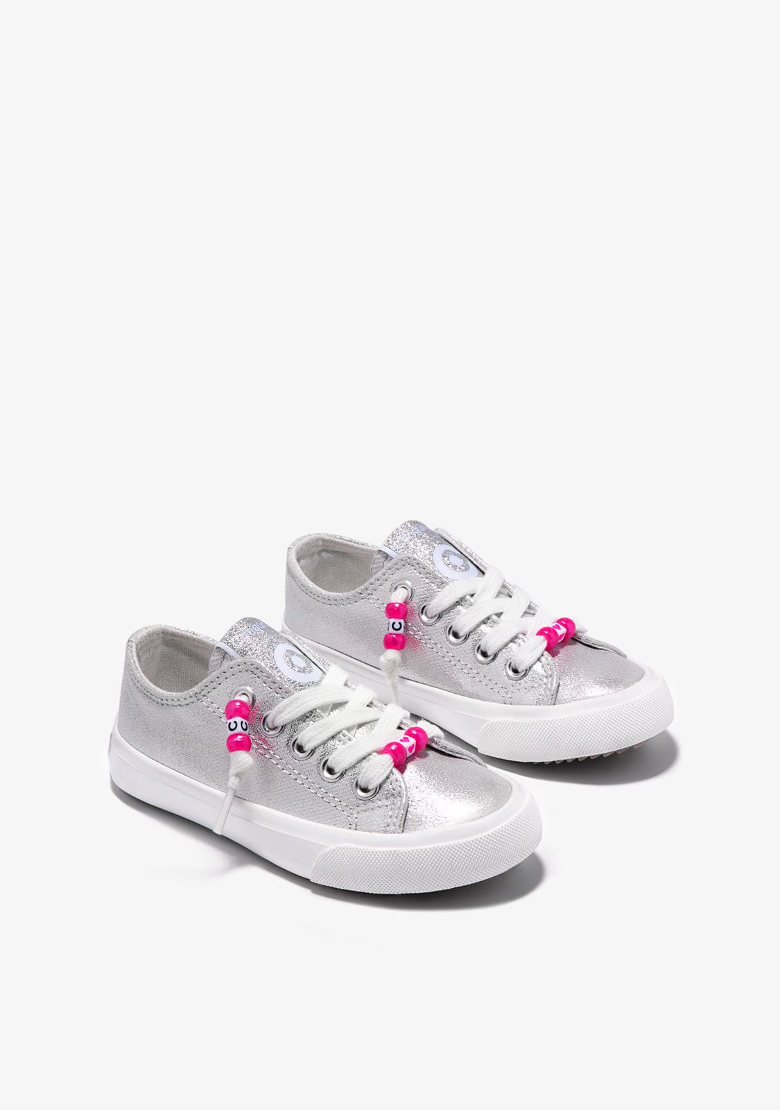Conguitos BASKET Silver Metallized Sneakers