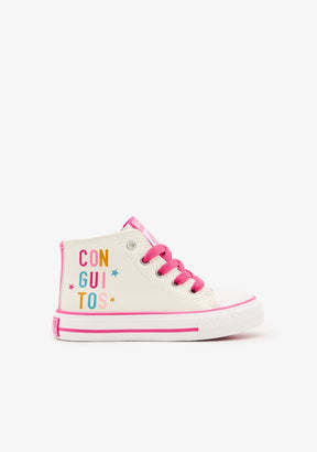 CONGUITOS BASKET Sneakers Letter White