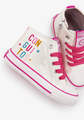 CONGUITOS BASKET Sneakers Letter White