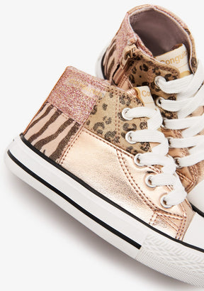 CONGUITOS BASKET Sneakers Patchwork Gold