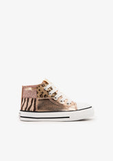 CONGUITOS BASKET Sneakers Patchwork Gold