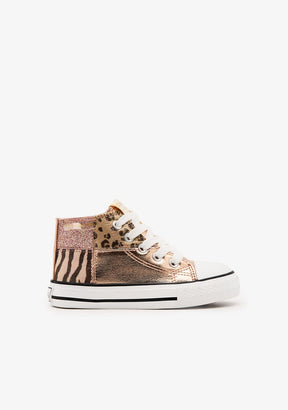 CONGUITOS BASKET Sneakers Patchwork Gold