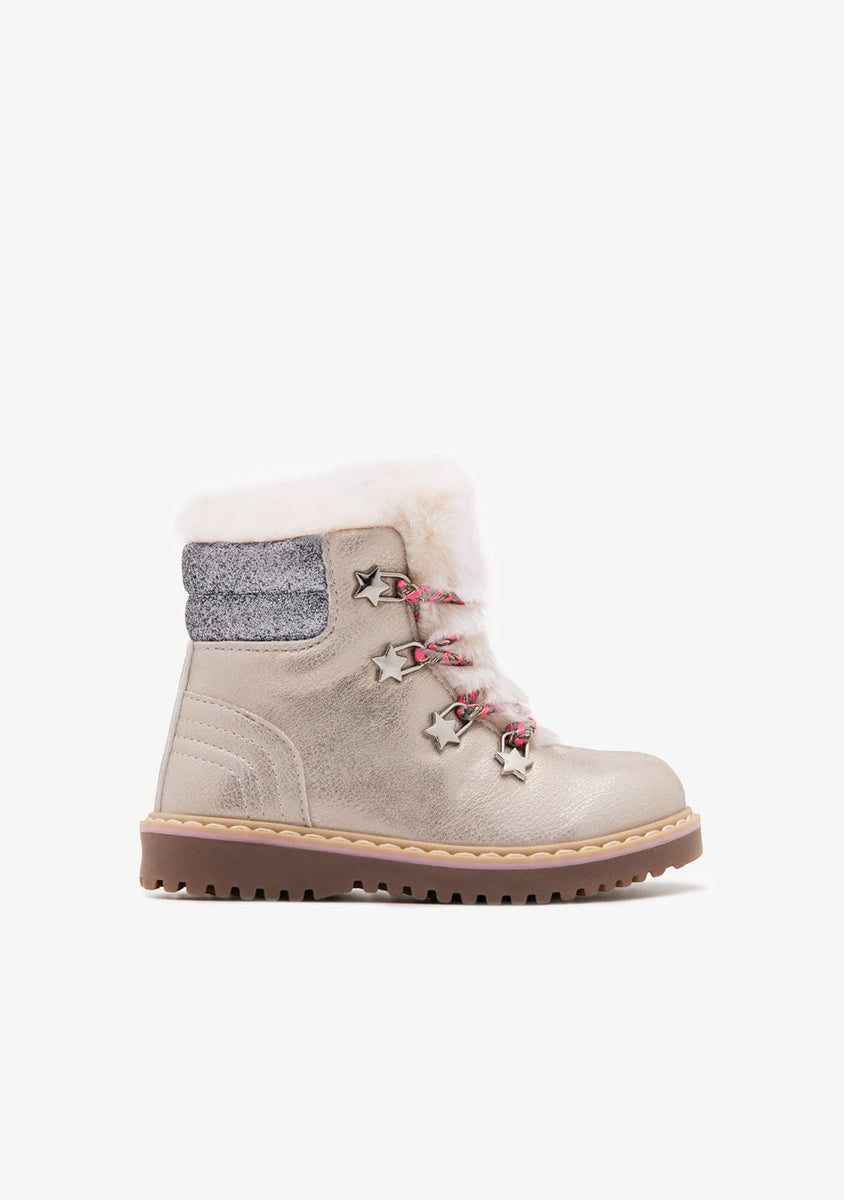 Zapatillas Botitas Te Para Tres Botitas Botitas Pelo Estrellas Plata