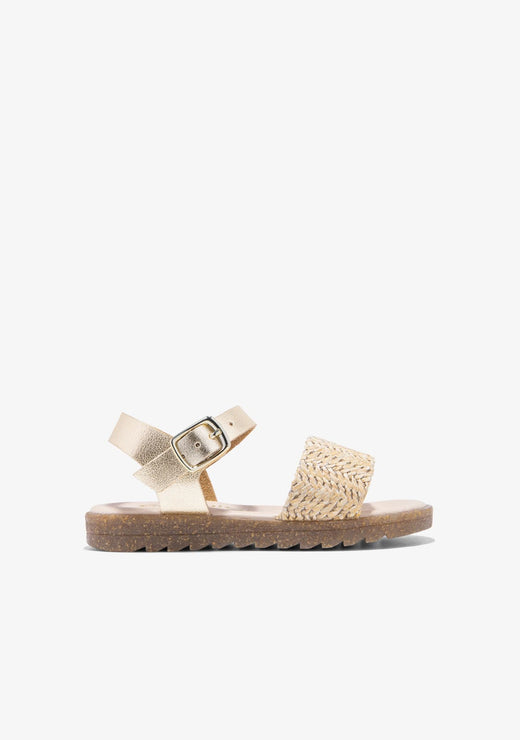 CONGUITOS HEBILLAS Beige Buckle Sandals