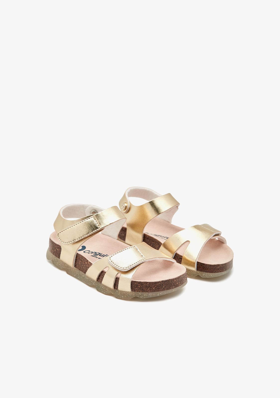 CONGUITOS HEBILLAS Gold Bio Straps Sandals