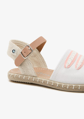 CONGUITOS HEBILLAS White Buckle Straps Espadrilles