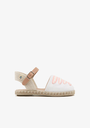 CONGUITOS HEBILLAS White Buckle Straps Espadrilles