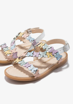 CONGUITOS HEBILLAS White Butterfly Sandals