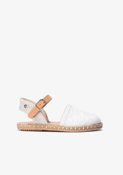 CONGUITOS HEBILLAS White Embroidery Espadrilles