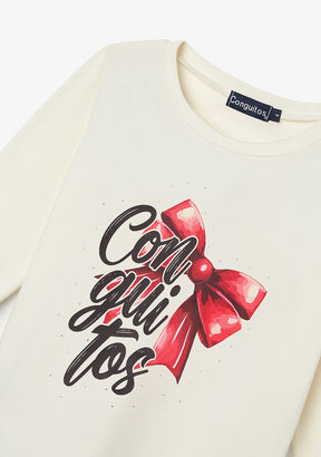 CONGUITOS ROPA / CAMISETAS / MANGA CORTA Off White Bow T-Shirt