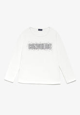 CONGUITOS ROPA / CAMISETAS / MANGA LARGA White Strass Conguitos T-Shirt