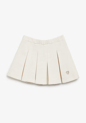 CONGUITOS ROPA / FALDAS Beige Plush Skirt