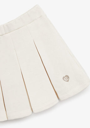 CONGUITOS ROPA / FALDAS Beige Plush Skirt