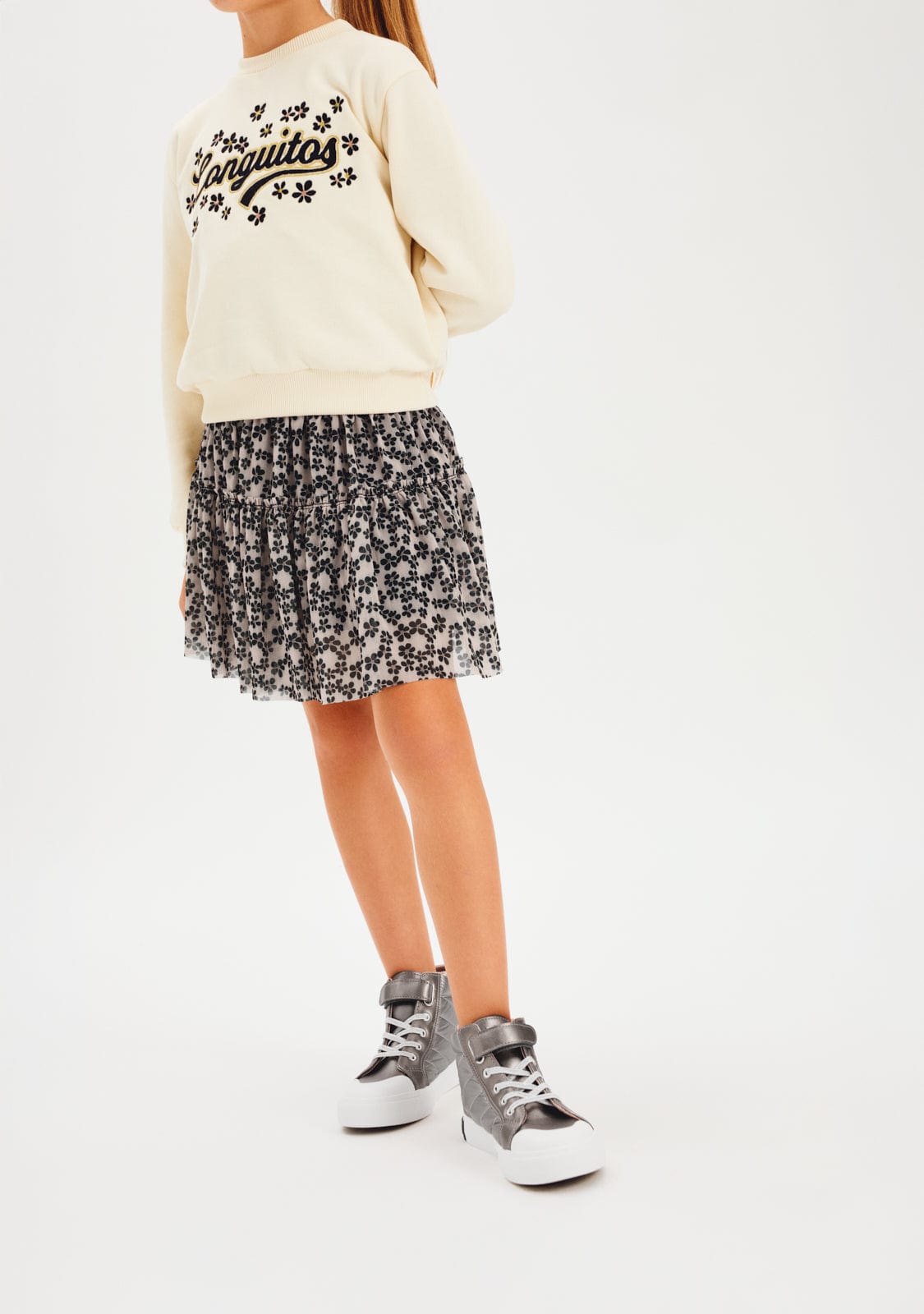 CONGUITOS ROPA / FALDAS Brown Tulle Skirt