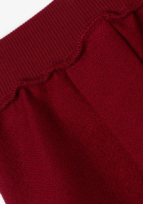 CONGUITOS ROPA / FALDAS Burgundy Plush Skirt