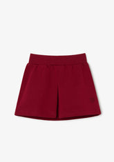 CONGUITOS ROPA / FALDAS Burgundy Plush Skirt