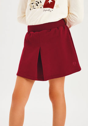 CONGUITOS ROPA / FALDAS Burgundy Plush Skirt