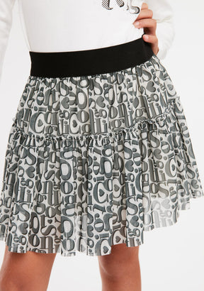 Conguitos Print Tulle Skirt