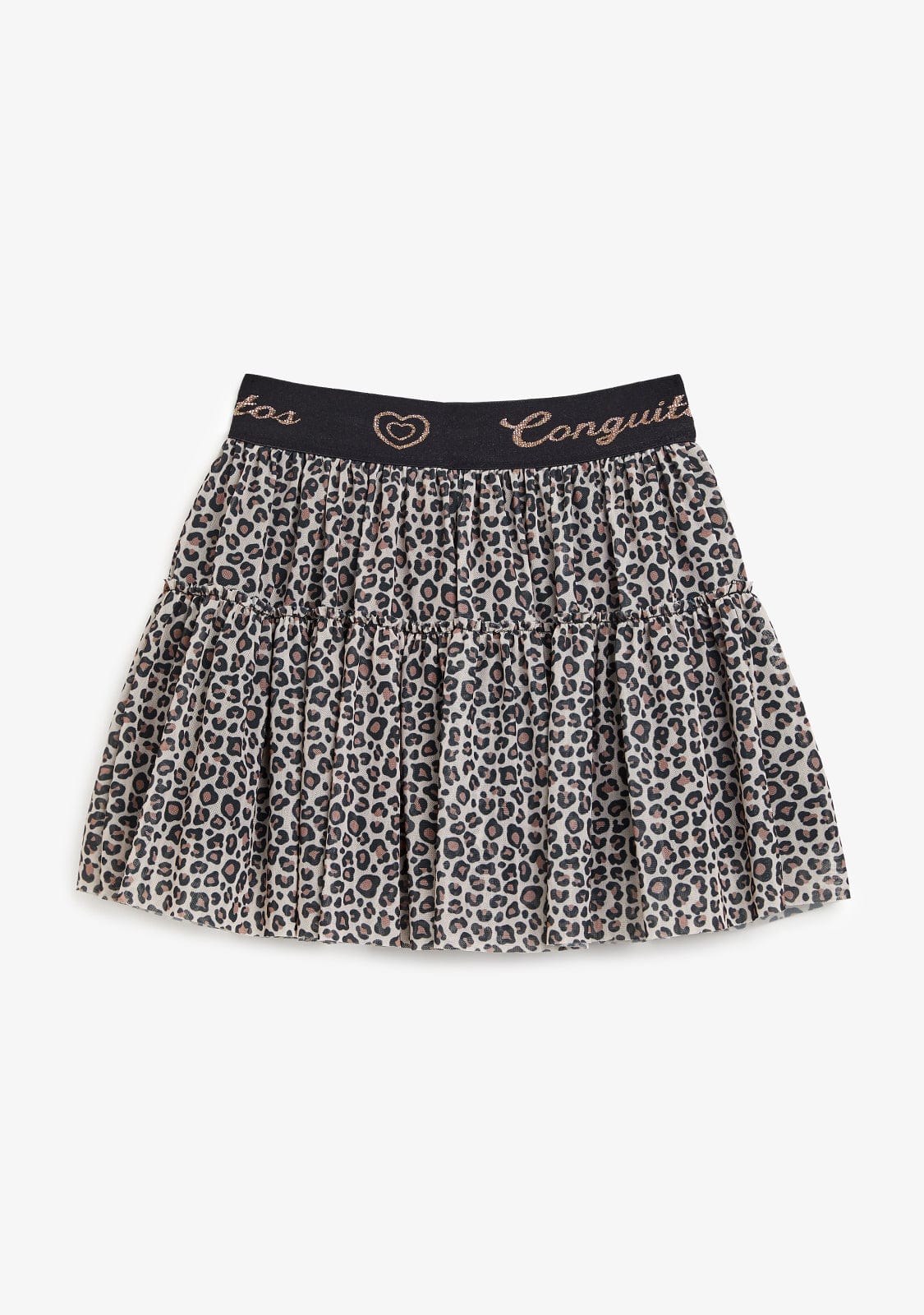 CONGUITOS ROPA / FALDAS Leopard Tulle Skirt