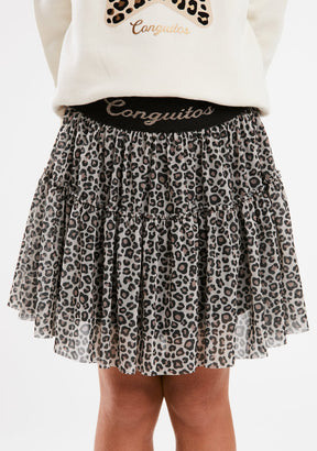 Leopard Tulle Skirt