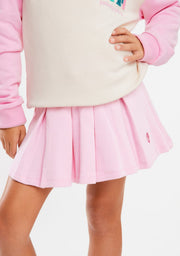 Falda de tablas Rosa