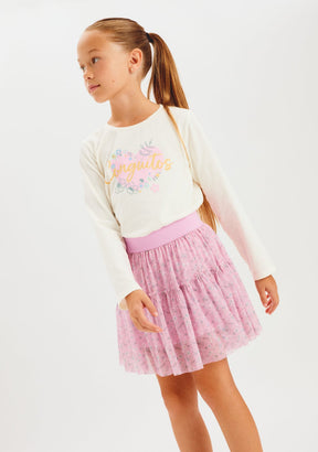 CONGUITOS ROPA / FALDAS Pink Tulle Skirt
