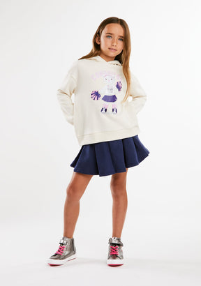 Sweat-shirt Ourson Cheerleader Beige