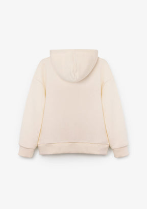 CONGUITOS ROPA / SUDADERAS / SUDADERAS CON CAPUCHA Beige Hoodie Flag Sweatshirt