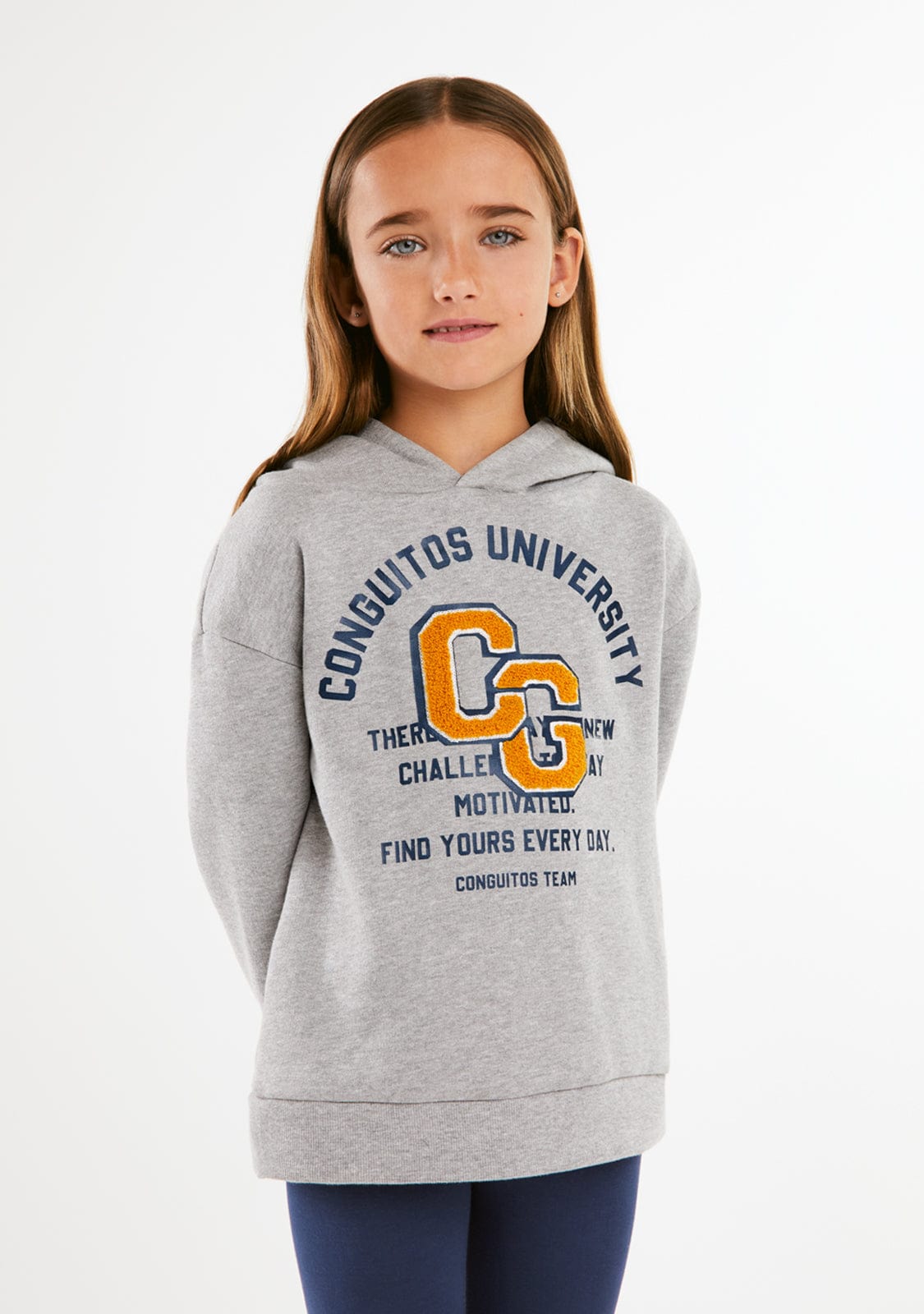 Grey Conguitos University Hoddie