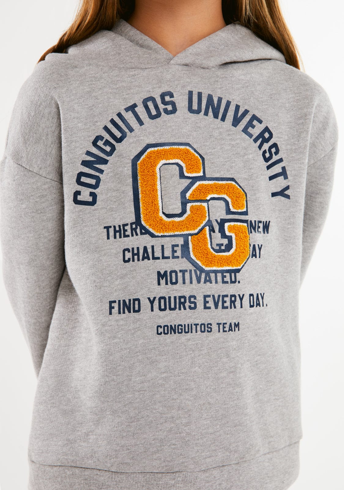 CONGUITOS ROPA / SUDADERAS / SUDADERAS CON CAPUCHA Grey Conguitos University Hoddie