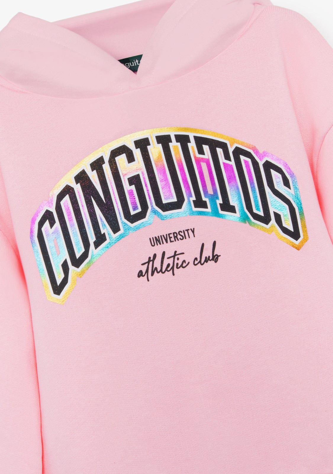 CONGUITOS ROPA / SUDADERAS / SUDADERAS CON CAPUCHA Pink Hoodie Logo Sweatshirt