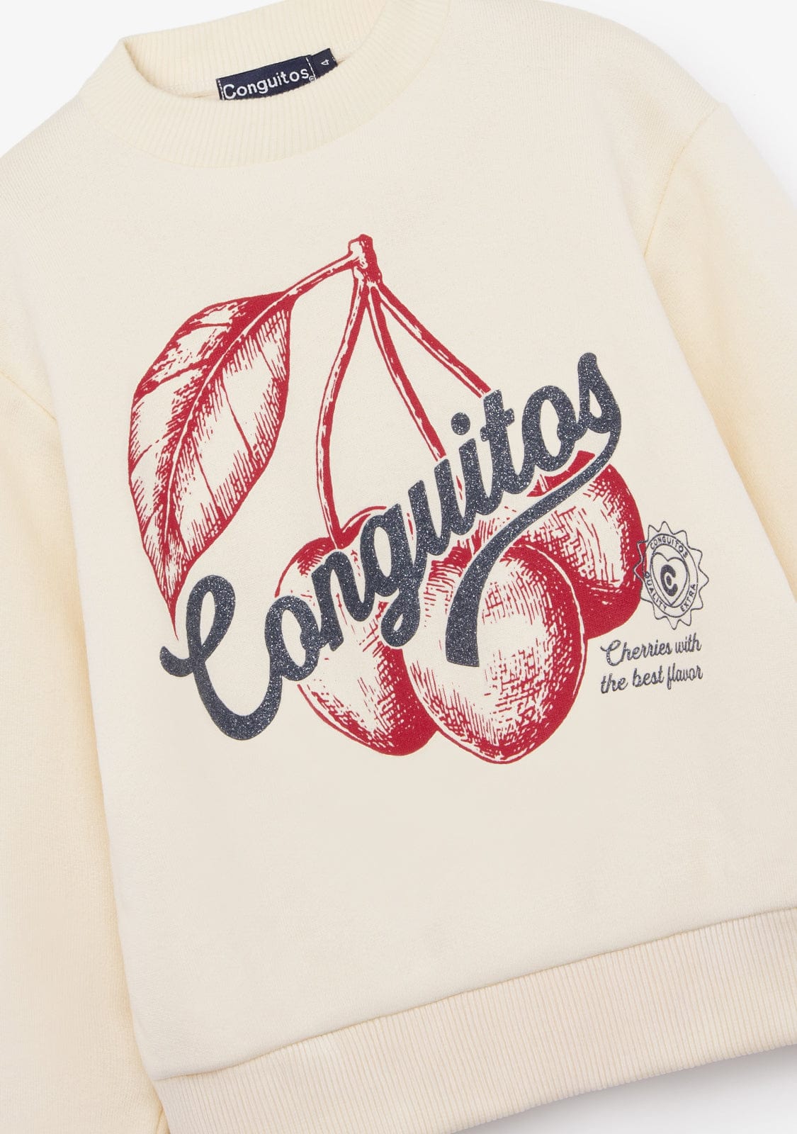 CONGUITOS ROPA / SUDADERAS / SUDADERAS SIN CAPUCHA Beige Cherries Sweatshirt