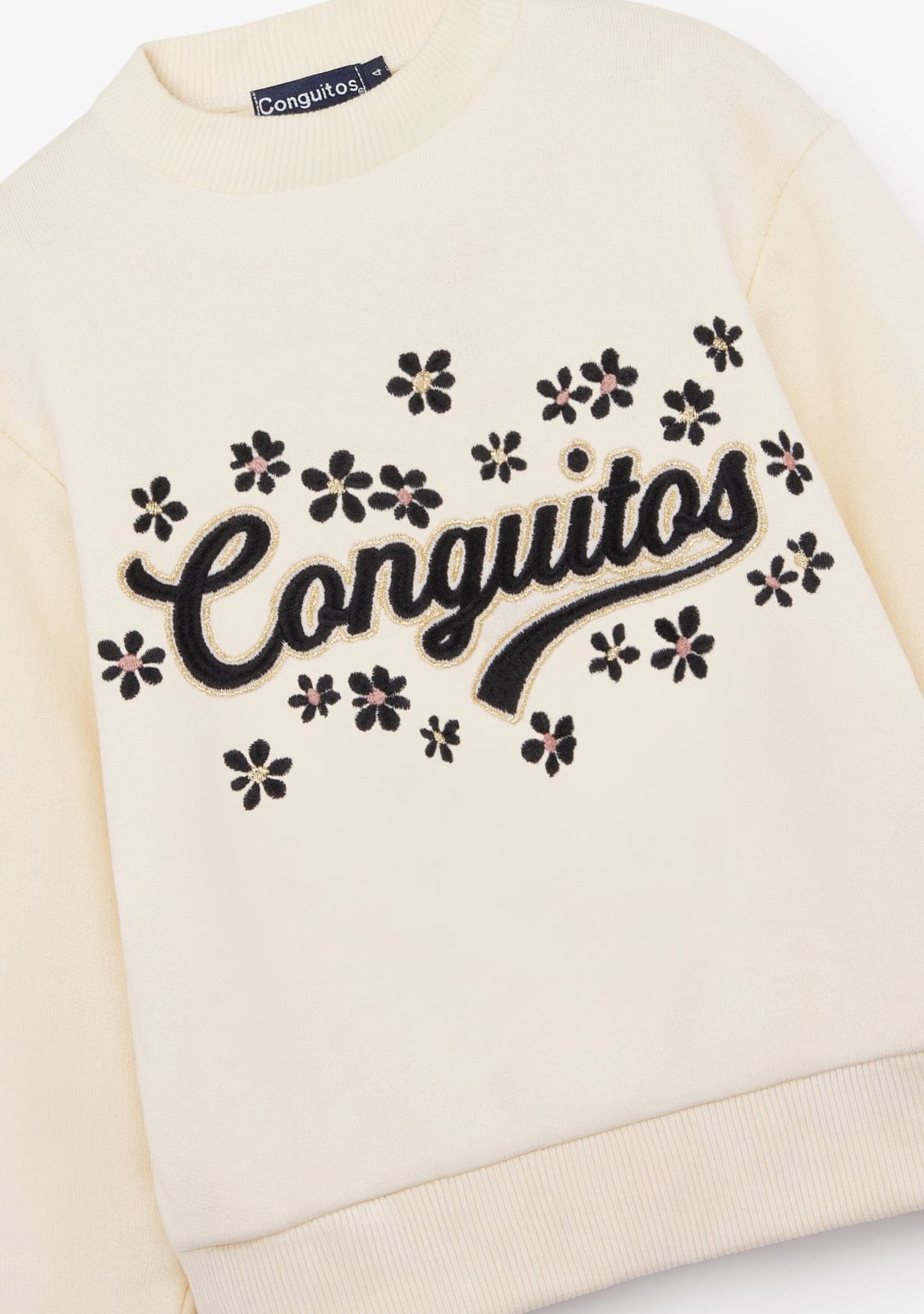 CONGUITOS ROPA / SUDADERAS / SUDADERAS SIN CAPUCHA Beige Logo Sweatshirt