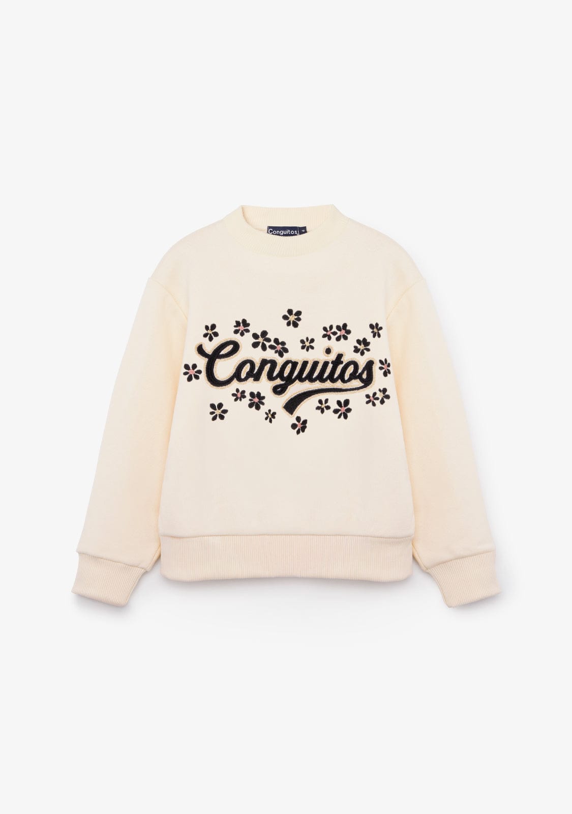 CONGUITOS ROPA / SUDADERAS / SUDADERAS SIN CAPUCHA Beige Logo Sweatshirt