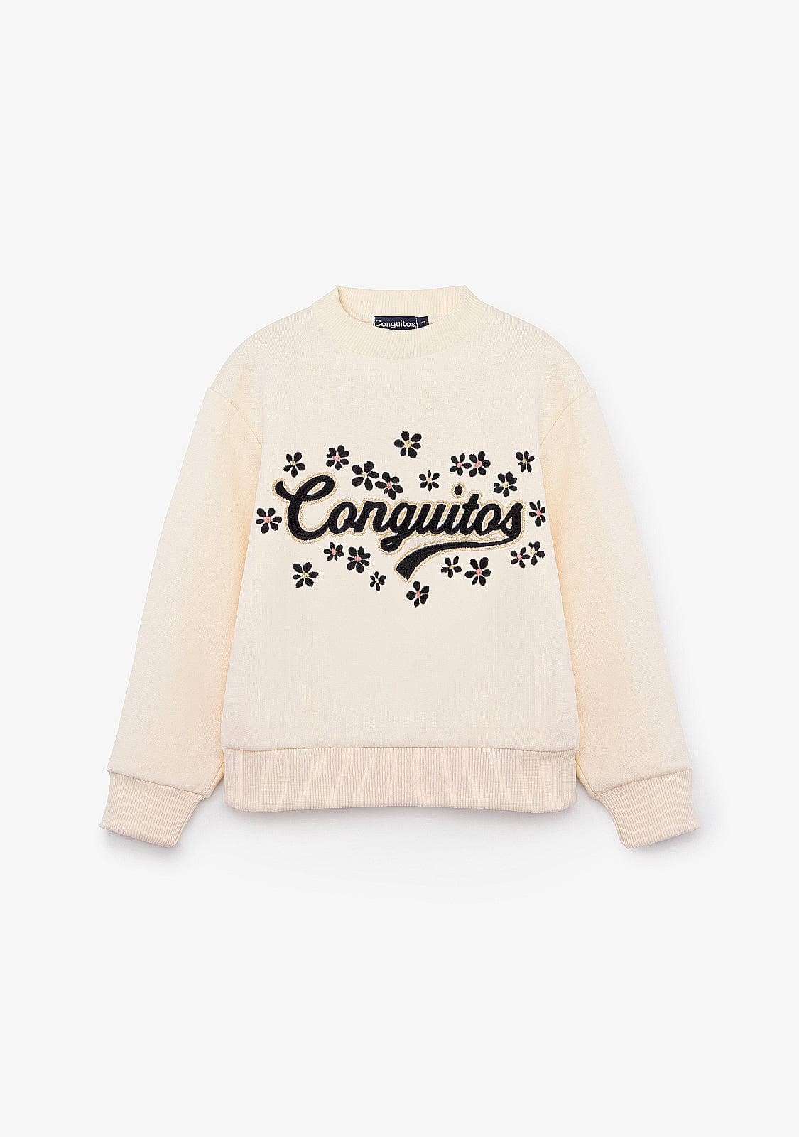 CONGUITOS ROPA / SUDADERAS / SUDADERAS SIN CAPUCHA Beige Logo Sweatshirt