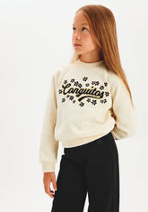 CONGUITOS ROPA / SUDADERAS / SUDADERAS SIN CAPUCHA Beige Logo Sweatshirt