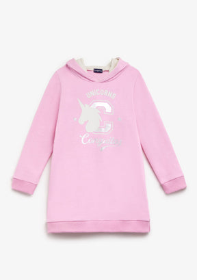 Pink Unicorn Hooded Dress Pink Unicorn Hooded Dress