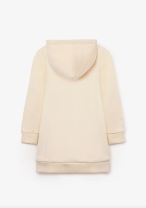 CONGUITOS ROPA / VESTIDOS / SUDADERA Beige Hoodie Cherries Sweatshirt Dress