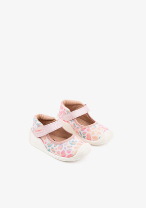 CONGUITOS Shoes Baby's Pink First Steps Leopard Mary Janes