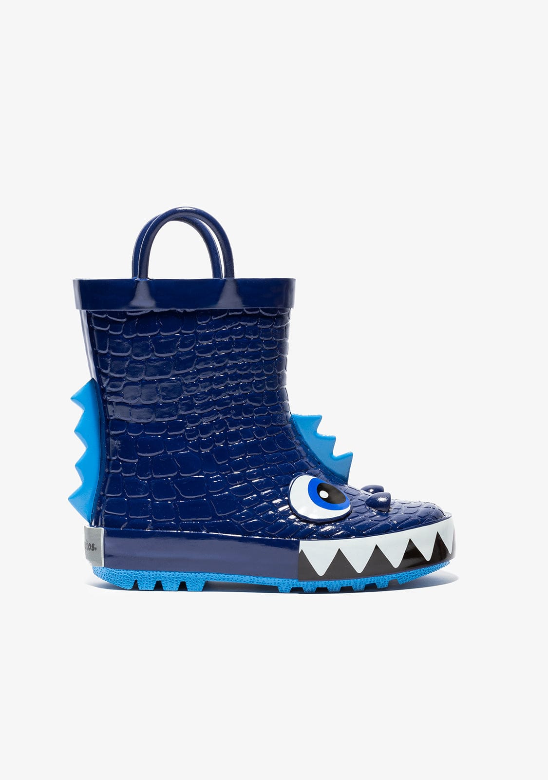 CONGUITOS Shoes Blue Dinosaur Rain Boots Rubber