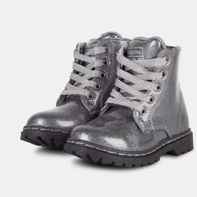 CONGUITOS Shoes Botas de Niña Glitter Charol Plomo