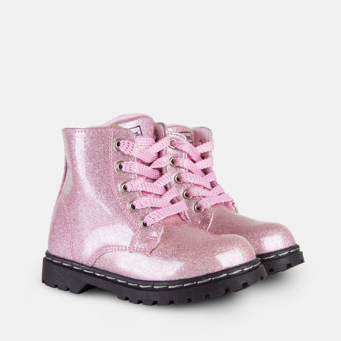 CONGUITOS Shoes Botas de Niña Glitter Charol Rosa
