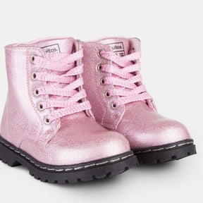 CONGUITOS Shoes Botas de Niña Glitter Charol Rosa