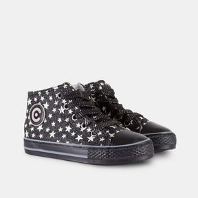 CONGUITOS Shoes Botines de Niña Glitter Estrellas Negro