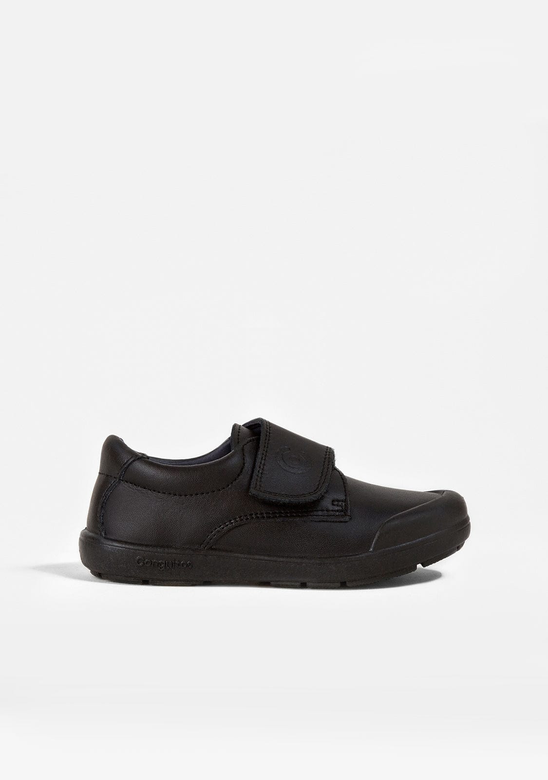 CONGUITOS Shoes Boy's Black Washable Leather School Shoes