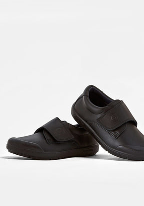 CONGUITOS Shoes Boy's Black Washable Leather School Shoes