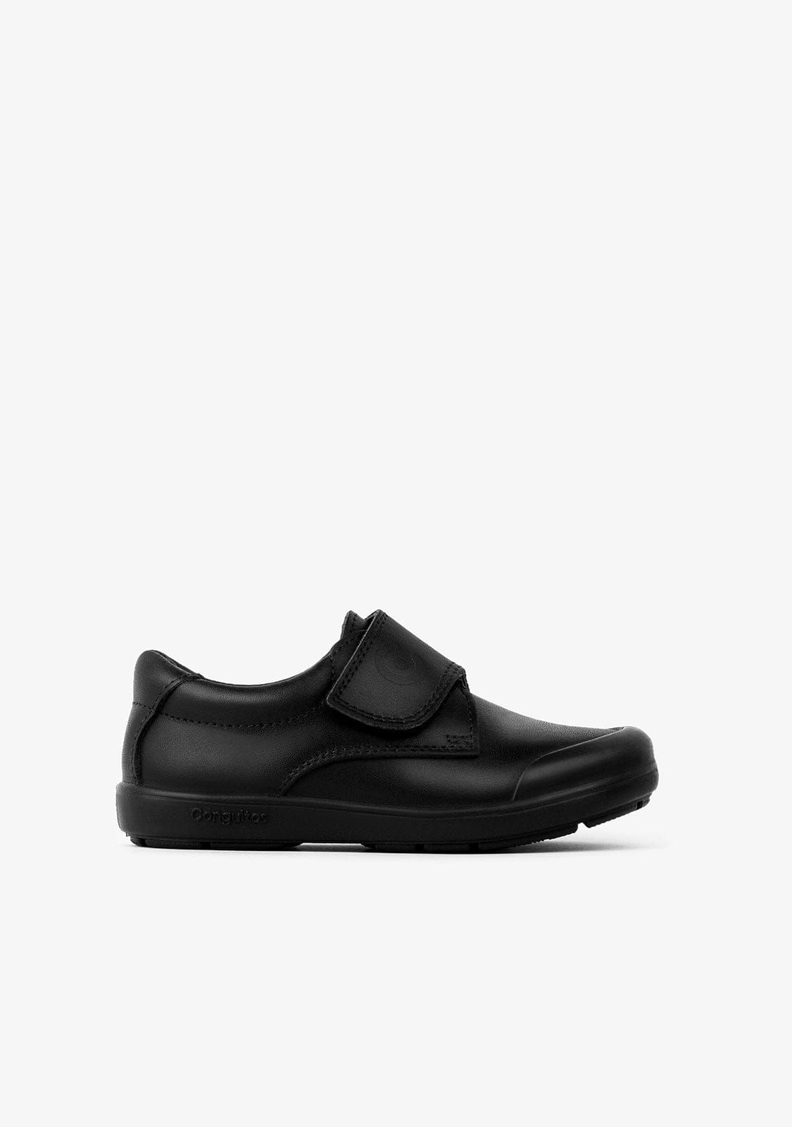 CONGUITOS Shoes Boy's Black Washable Leather School Shoes